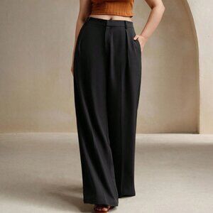 Anewsta 2XL Plus Curve Slouchy Trouser Wide Leg Slacks Business Casual Pants